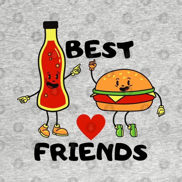 Hamburger and drink best friends by Jenmag